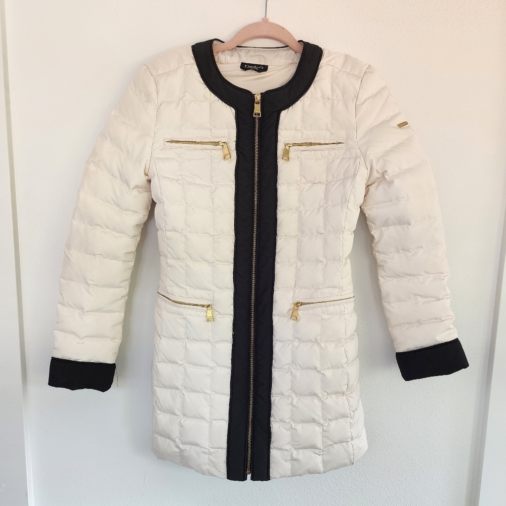 Bebe womens white jacket size XS